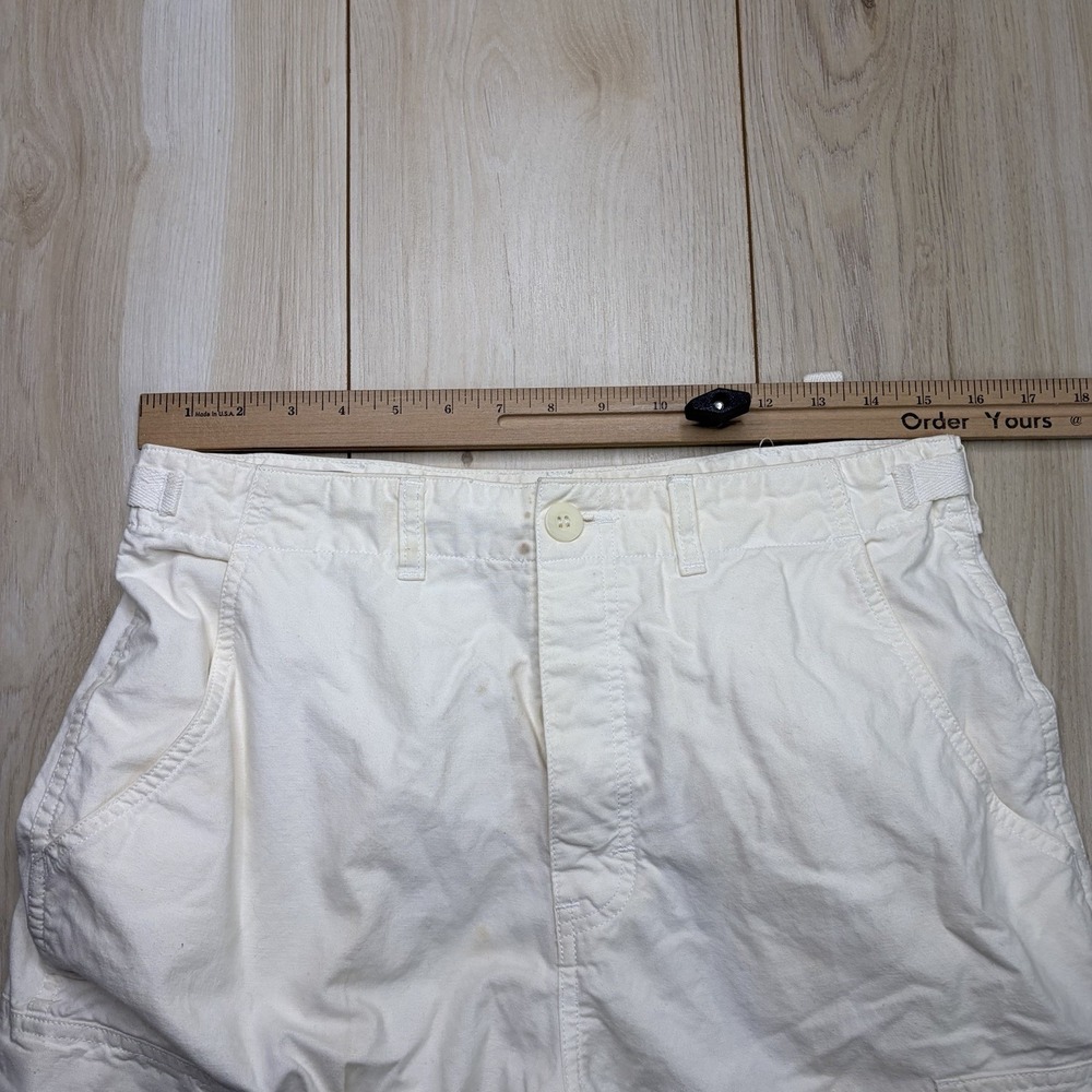 Vtg Banana Republic Cargo Pants Mens Size 32 Off White Pockets Mill Valley CA - Picture 4 of 13